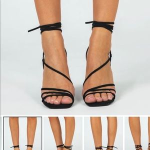 BILLINI VIVA HEEL BLACK - black tie heels